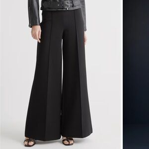 Quince Ultra-Stretch Ponte Super Wide Leg Pants
